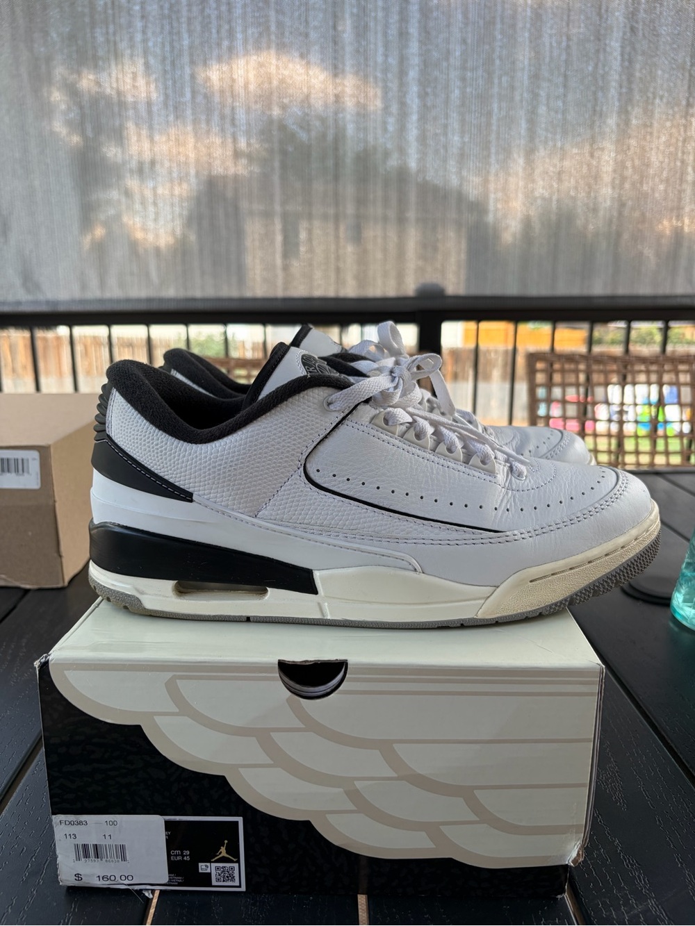 Jordan 2 hybrid low black/white